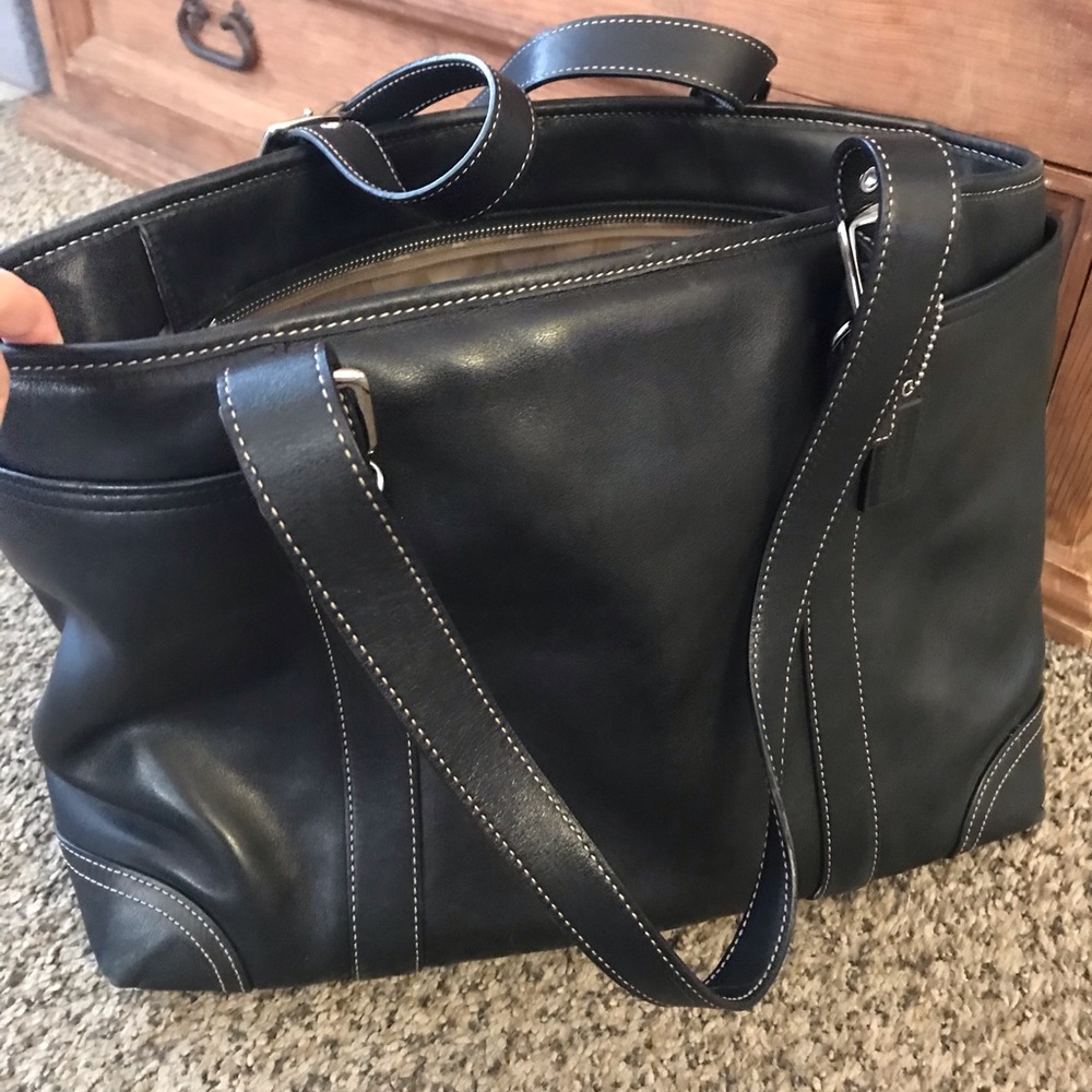 Coach tote/laptop bag- Black